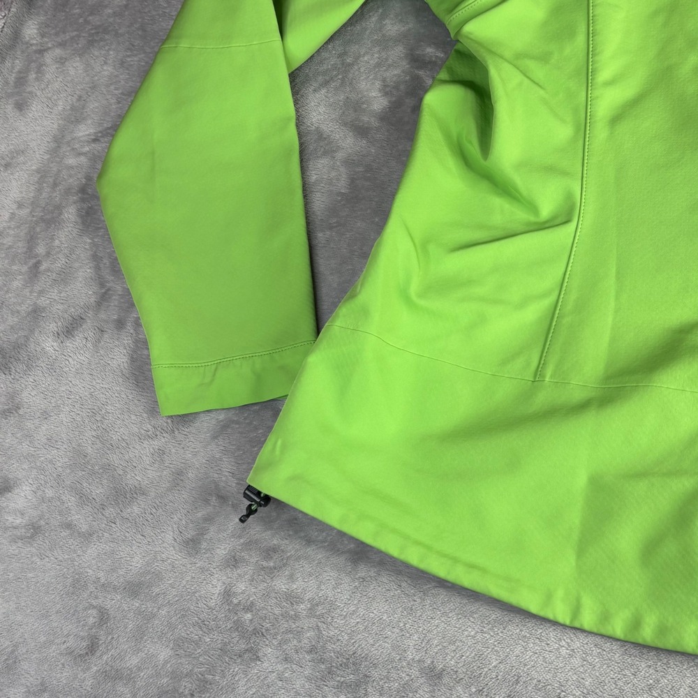 REI Softshell Jacket Womens M Lime Green Hiking Outdoor Full Zip water resistant - Picture 9 of 13